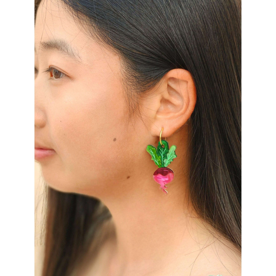 Ruby Radish Dangle