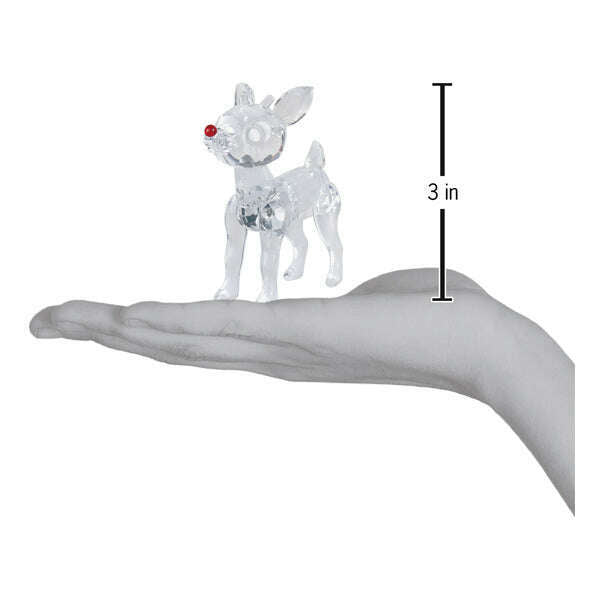 Old World Christmas Rudolph Crystal Figurine