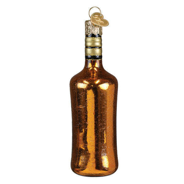 Old World Christmas Rum Bottle Blown Glass Ornament