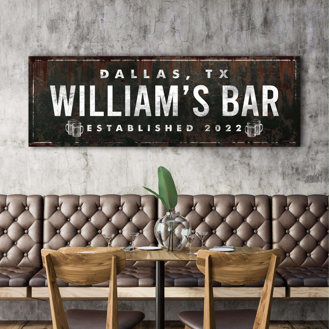 Rustic Bar Sign