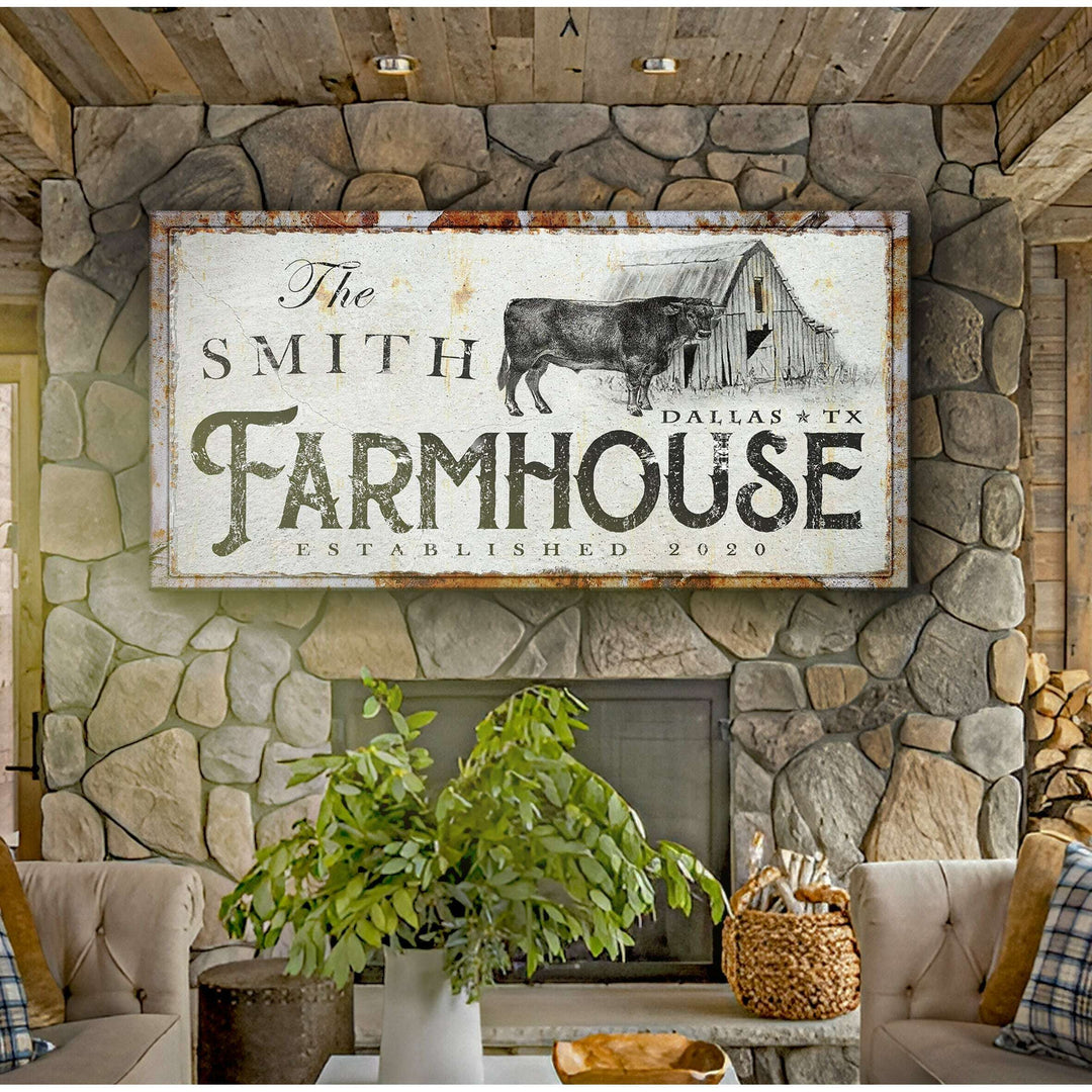 Rustic Farmhouse Sign (Made In USA)