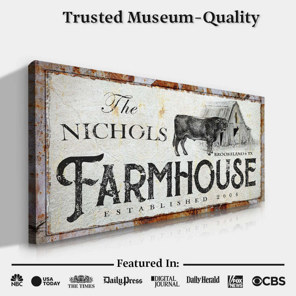 Rustic Farmhouse Sign (Made In USA)