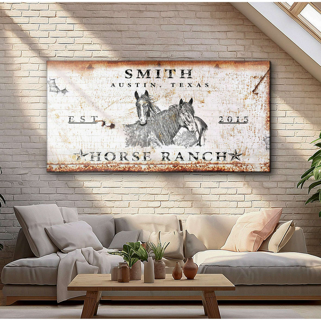 Rustic Horse Ranch Sign III