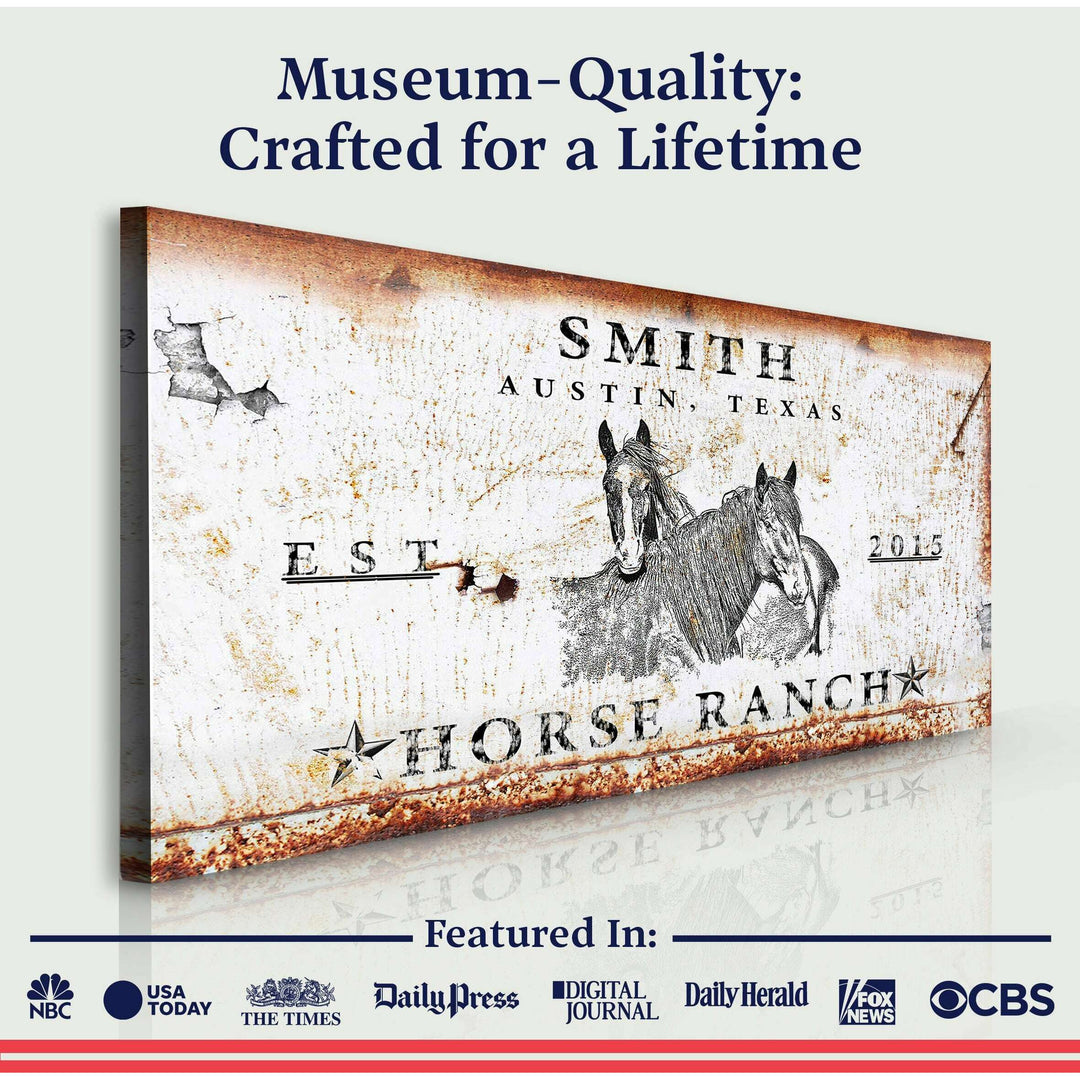 Rustic Horse Ranch Sign III
