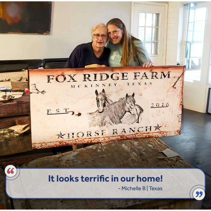Rustic Horse Ranch Sign III