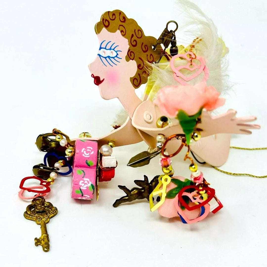 Silvestri Rossi Cupid Valentine Whimsical Fanciful Flights Ornament