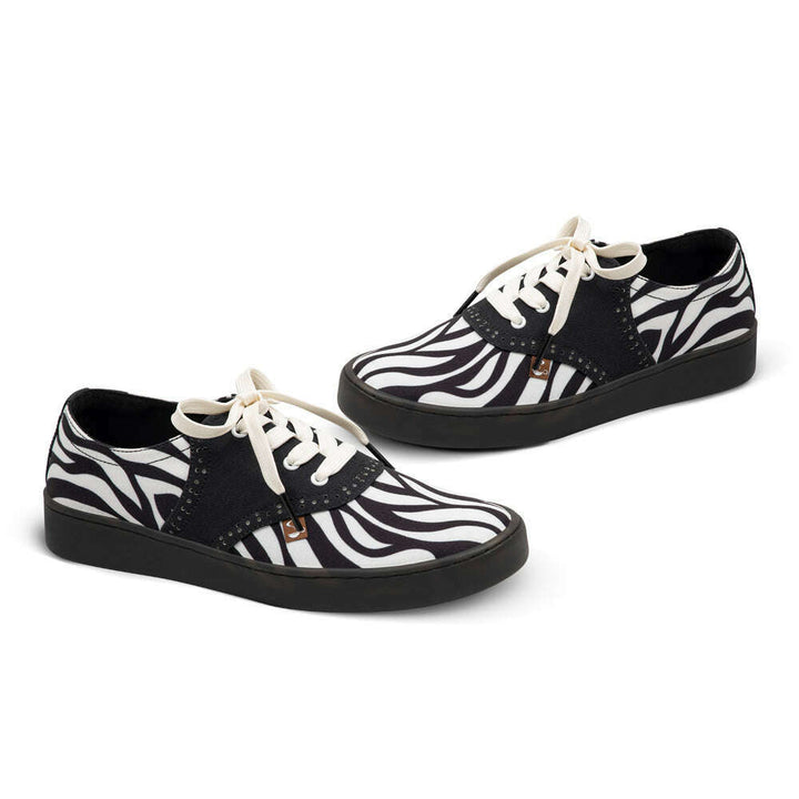 Saddle Zebra Women's Casual Sneakers