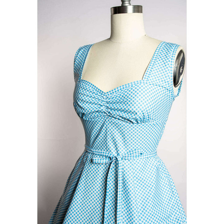 Sadie Dress - Little Sky Gingham *sale