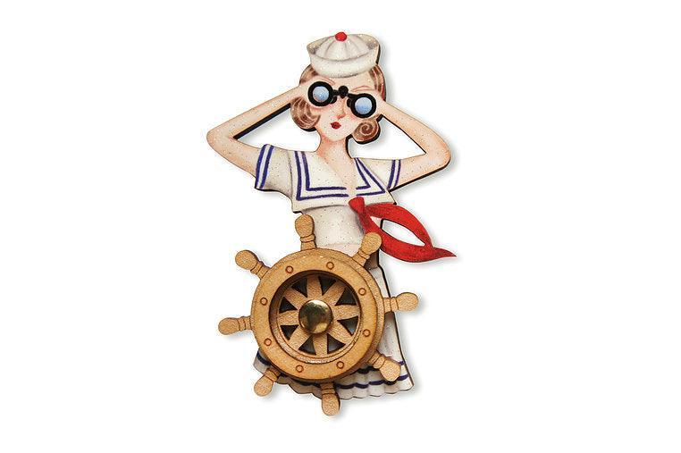 Sailor Pin Up Brooch by Laliblue - Quirks!