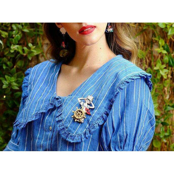 Sailor Pin Up Brooch by Laliblue - Quirks!