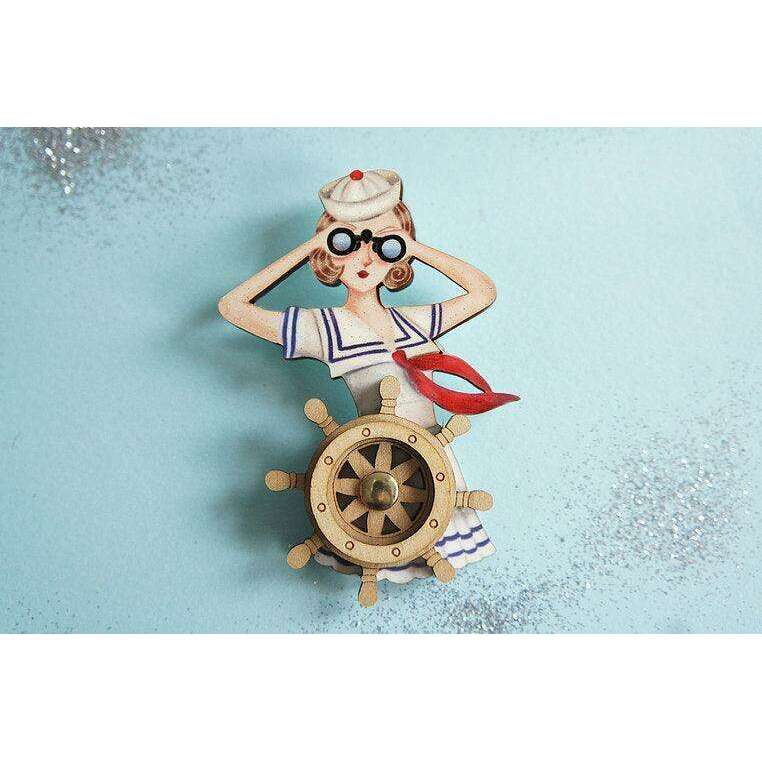 Sailor Pin Up Brooch by Laliblue - Quirks!