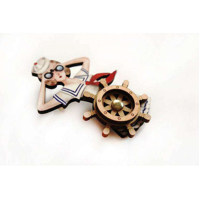 Sailor Pin Up Brooch by Laliblue - Quirks!