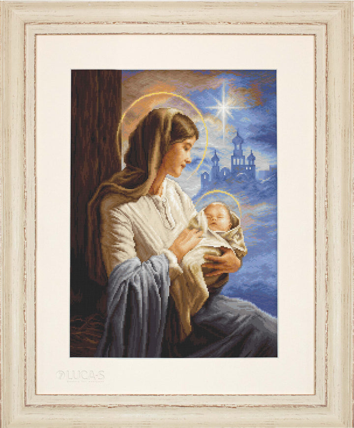 Saint Mary and The Child B617L Counted Cross-Stitch Kit