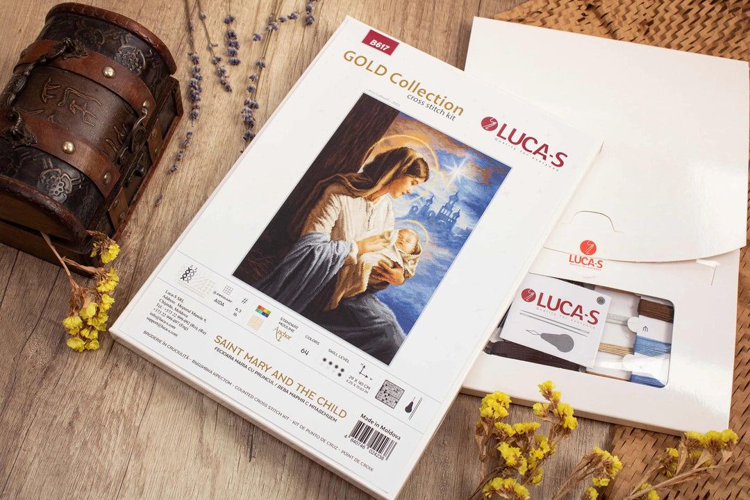 Saint Mary and The Child B617L Counted Cross-Stitch Kit