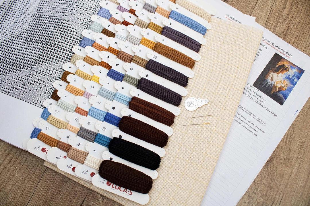 Saint Mary and The Child B617L Counted Cross-Stitch Kit