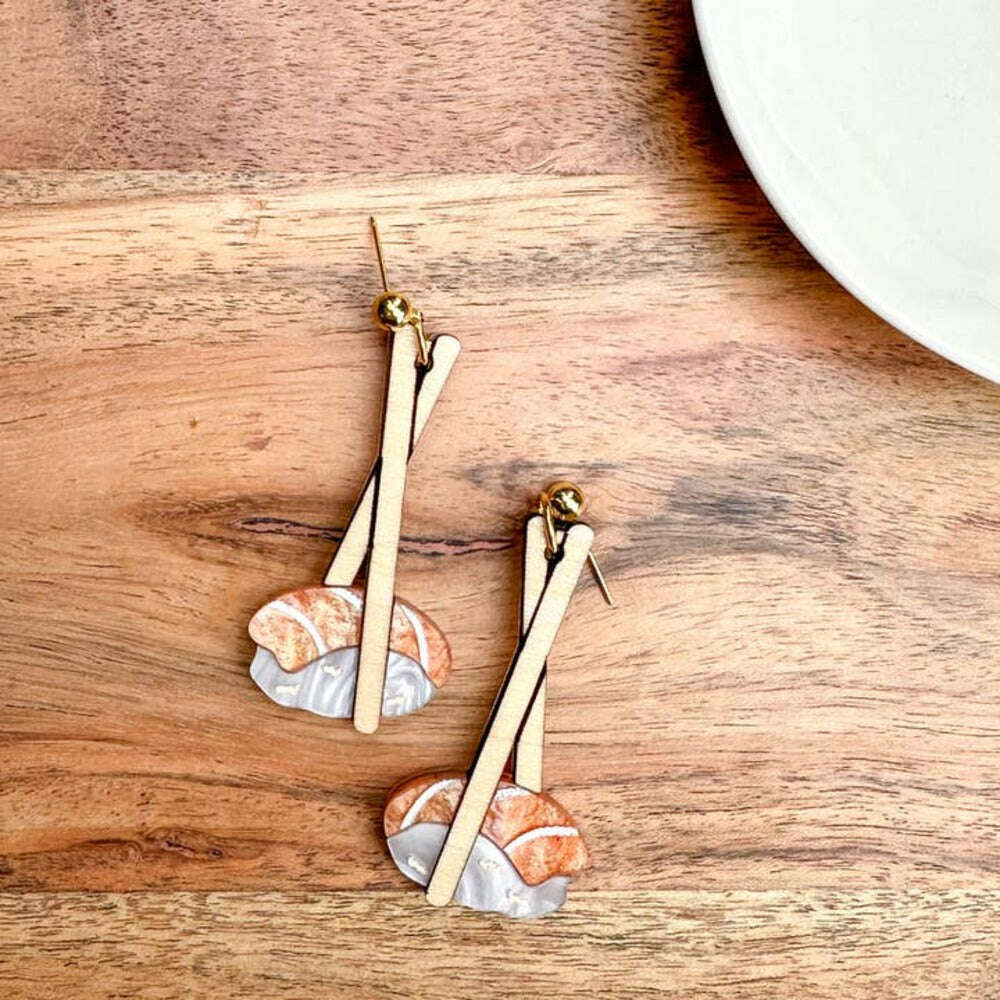 Salmon Sushi Earrings 