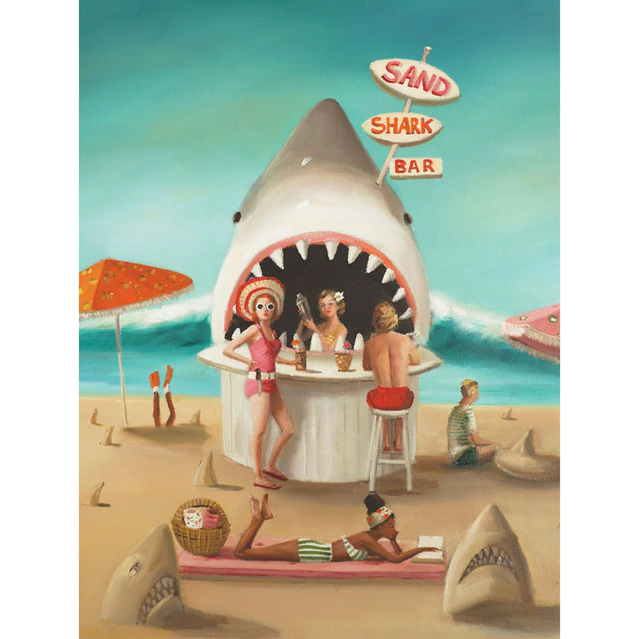 Sand Shark Bar Puzzle Featuring Artwork of Janet Hill