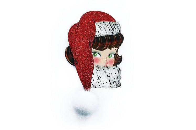 Santa Baby Brunette Brooch by Laliblue - Quirks!