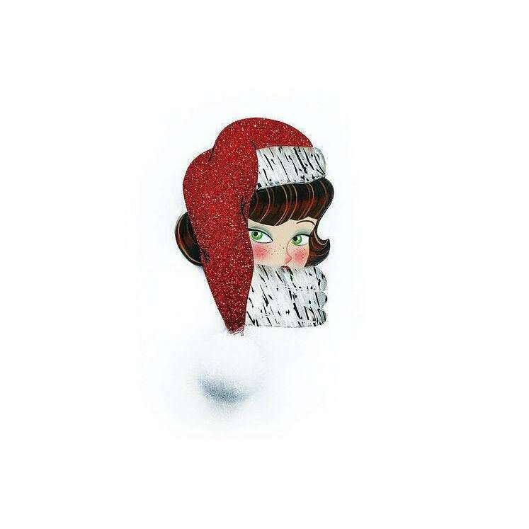 Santa Baby Brunette Brooch by Laliblue - Quirks!