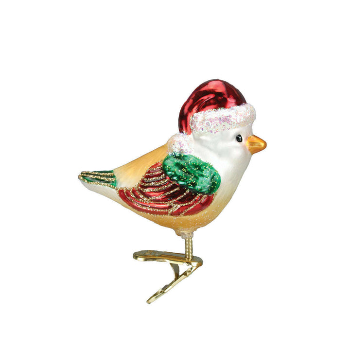 Old World Christmas Santa Bird Blown Glass Ornament
