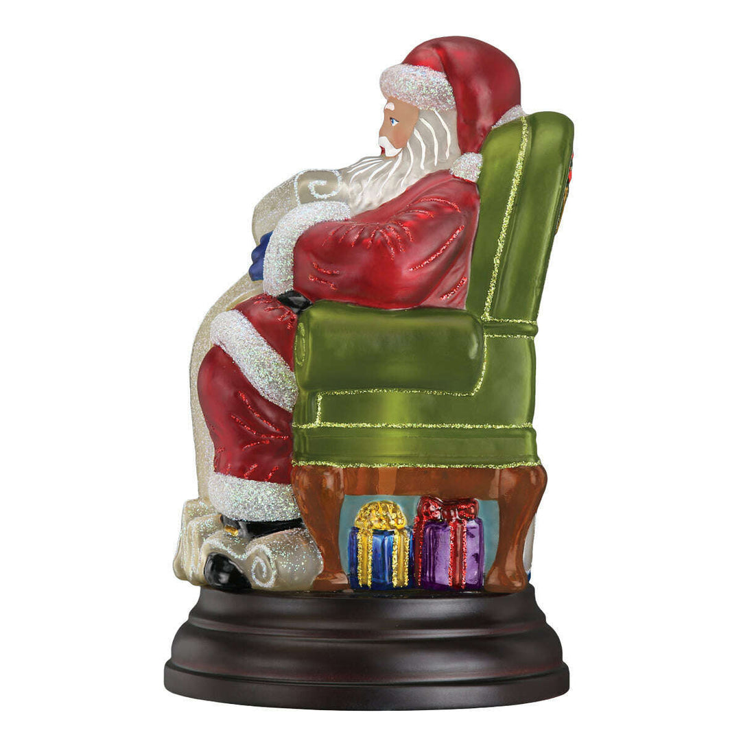 Old World Christmas Santa Checking His List Light