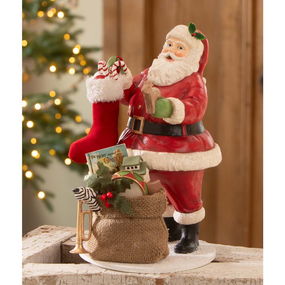 Santa Filling the Stocking by Bethany Lowe Designs 2