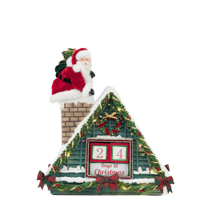 Santa In Chimney Christmas Countdown by Katherine's Collection image