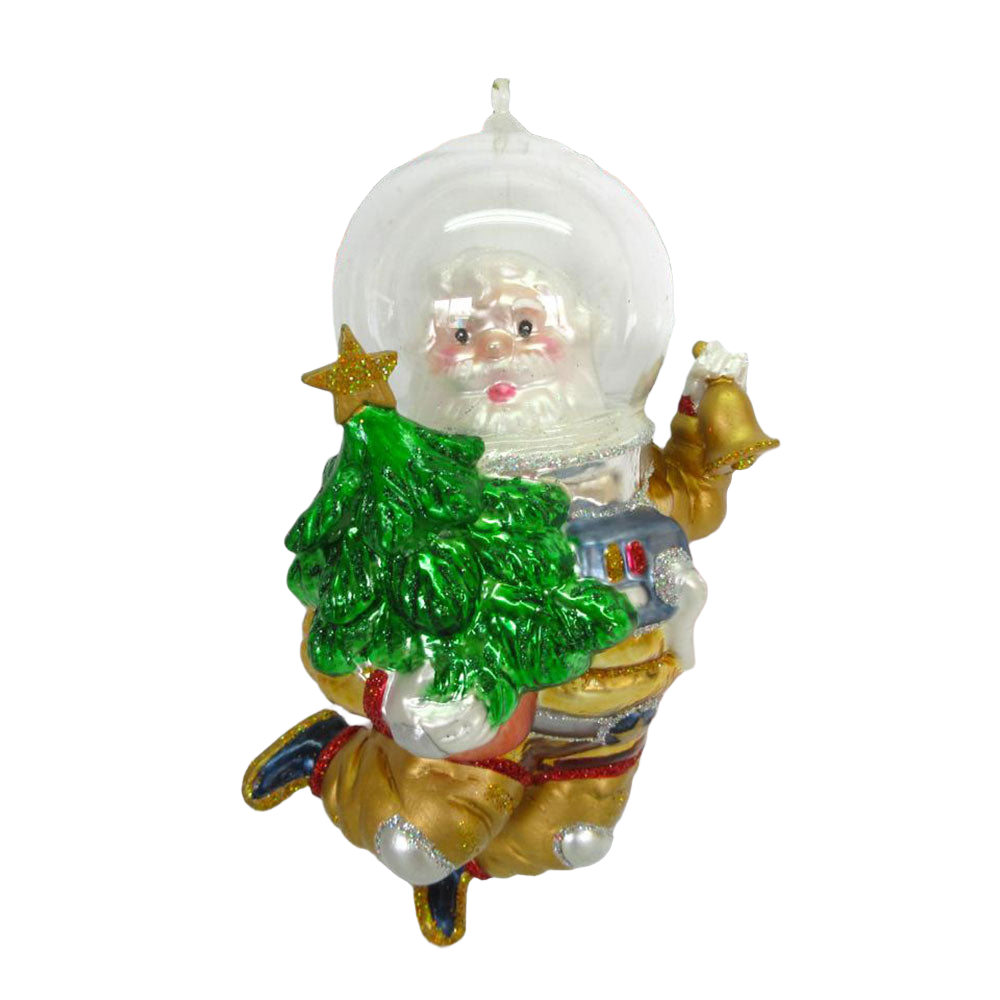 Santa in Space Suit Ornament by December Diamonds