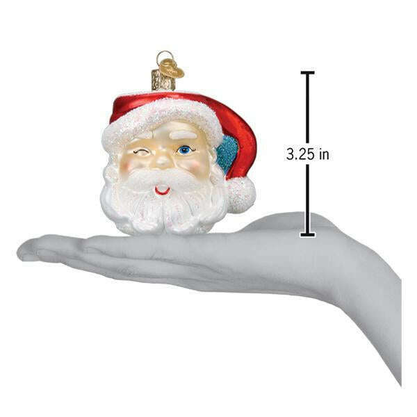 Old World Christmas Santa Mug Blown Glass Ornament