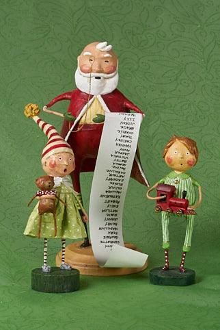 Santa's List Christmas Lori Mitchell Collectible Figurine - Quirks!