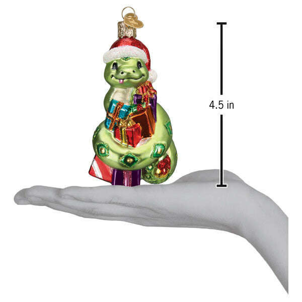 Old World Christmas Santa Snake Blown Glass Ornament