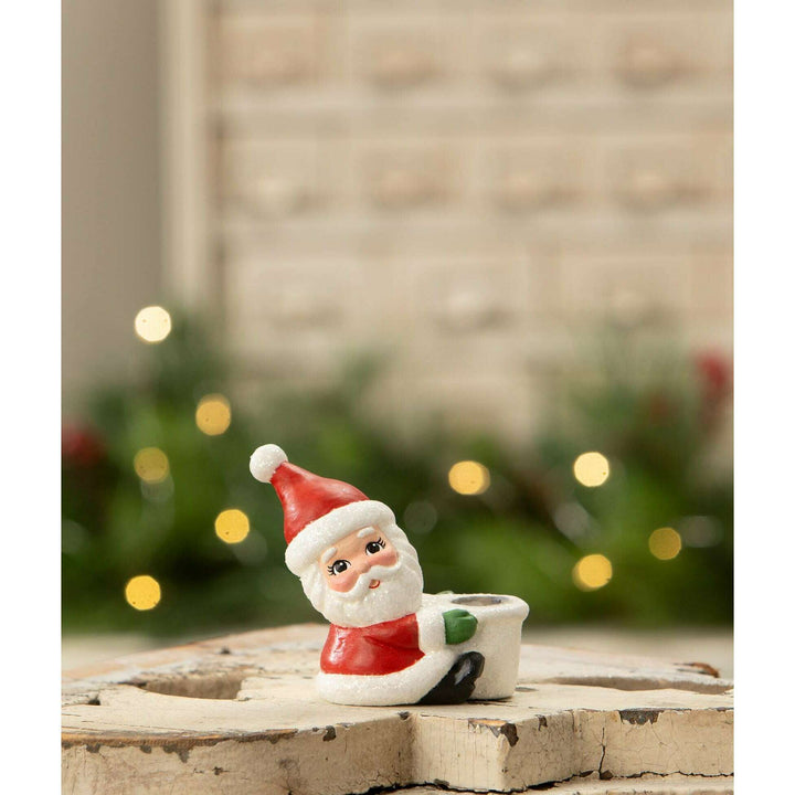 Santa Taper Candle Holder by Bethany Lowe Designs, image 2