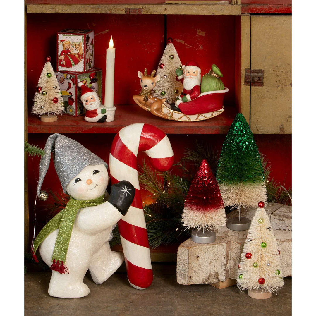 Santa Taper Candle Holder by Bethany Lowe Designs, image 5