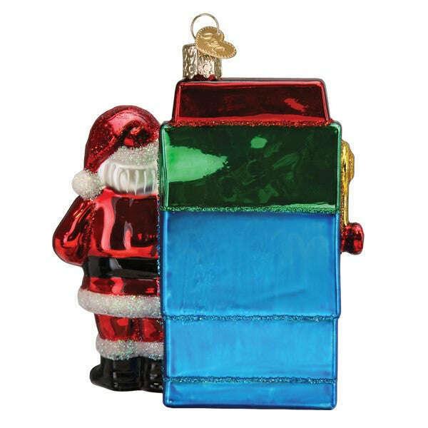 Old World Christmas Santa's AI Bot Blown Glass Ornament