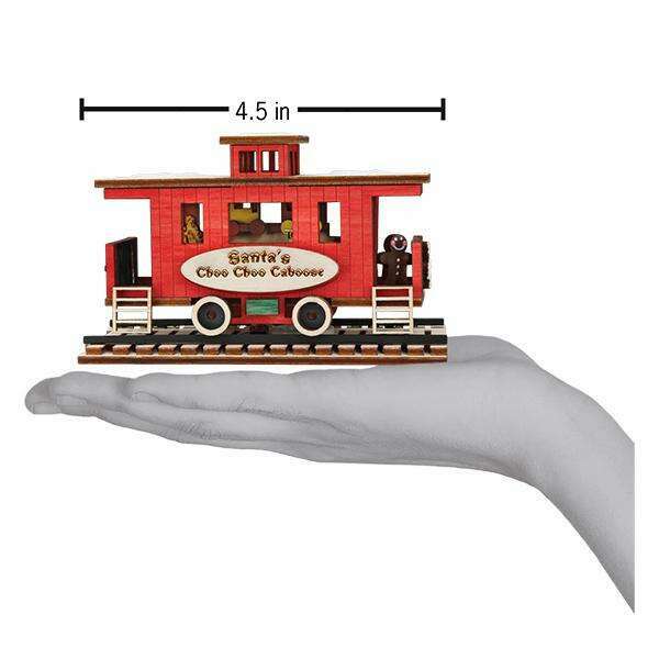 Old World Christmas Santa's Choo Choo Caboose Light-Up Ornament