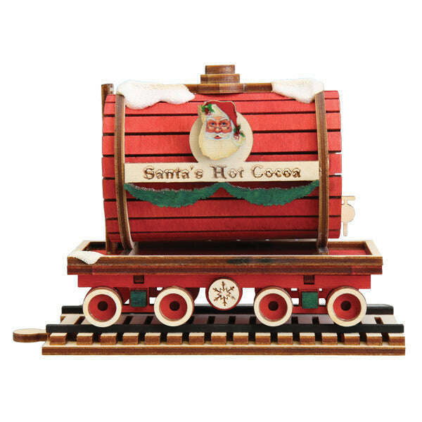 Old World Christmas Santa's Hot Cocoa Tanker Blown Glass Ornament