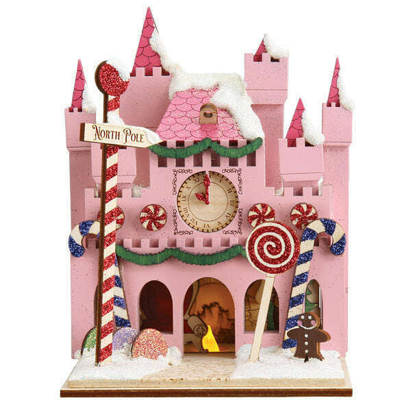Old World Christmas Santa's Magic Castle Blown Glass Ornament