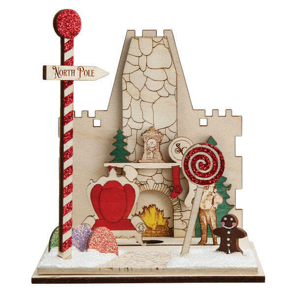 Old World Christmas Santa's Magic Castle Blown Glass Ornament