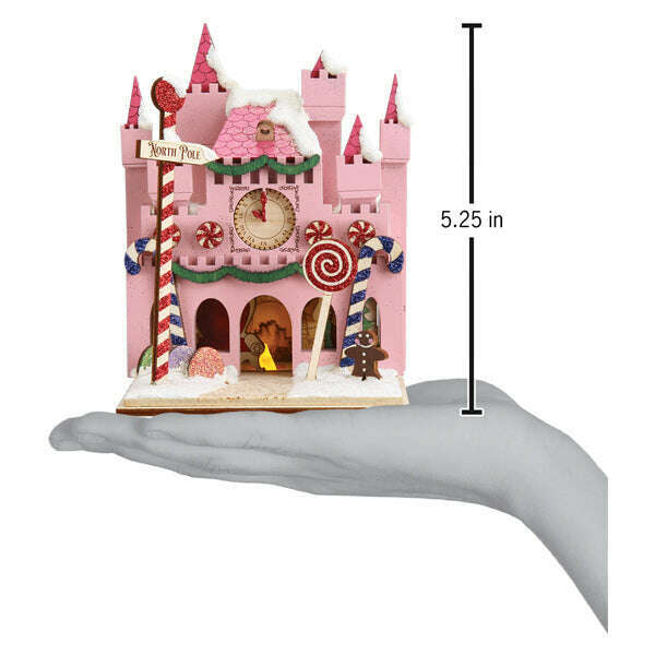 Old World Christmas Santa's Magic Castle Blown Glass Ornament