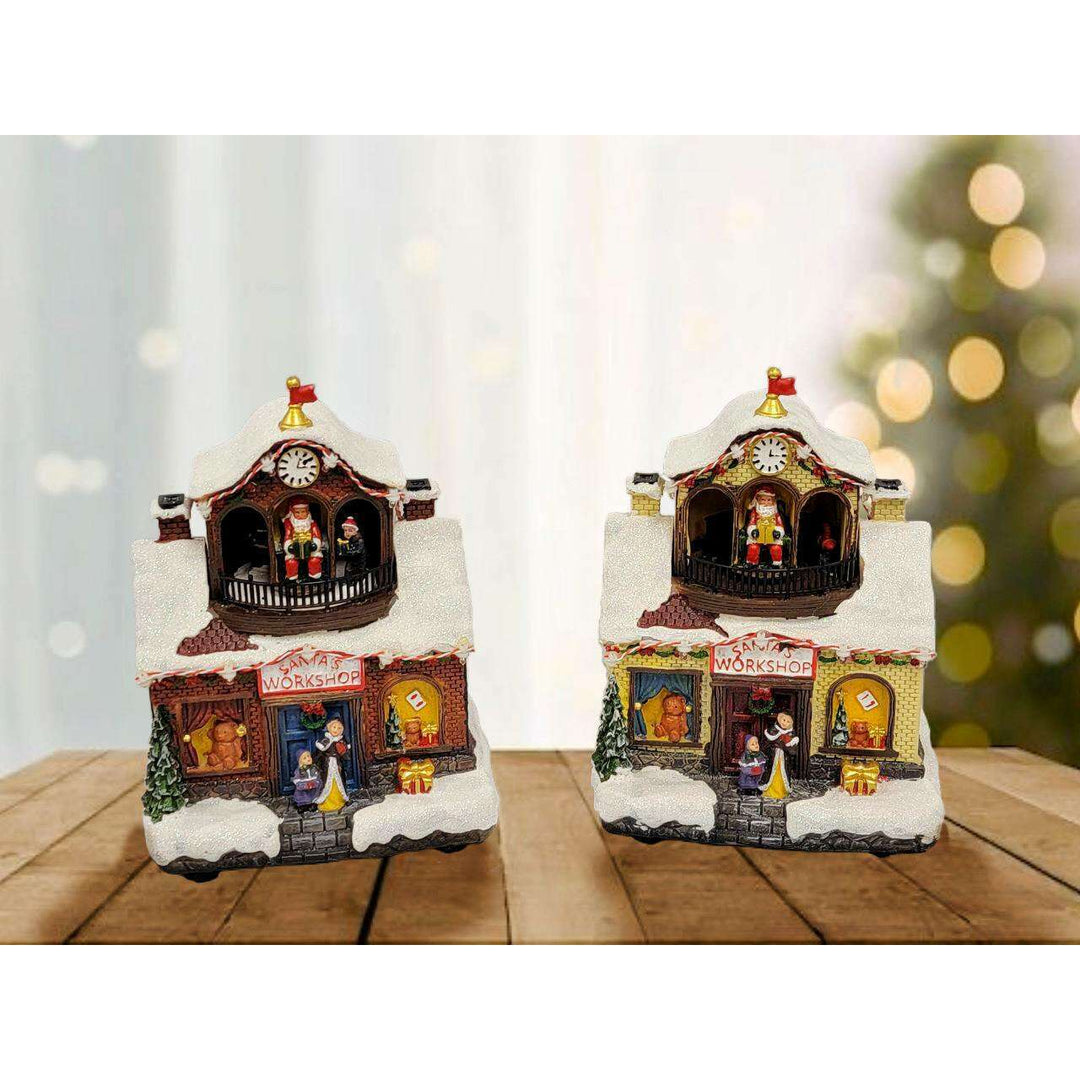 Santa's Workshop Christmas Miniature. Christmas Village F07M3-28B