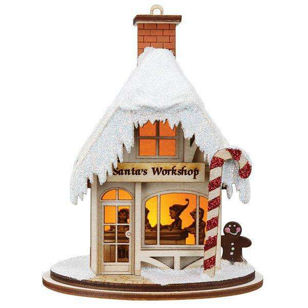 Old World Christmas Santa's Workshop Blown Glass Ornament