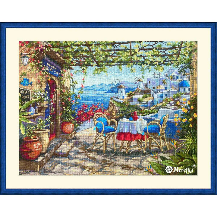 Santorini. View from Terrace K-230 Counted Cross-Stitch Kit