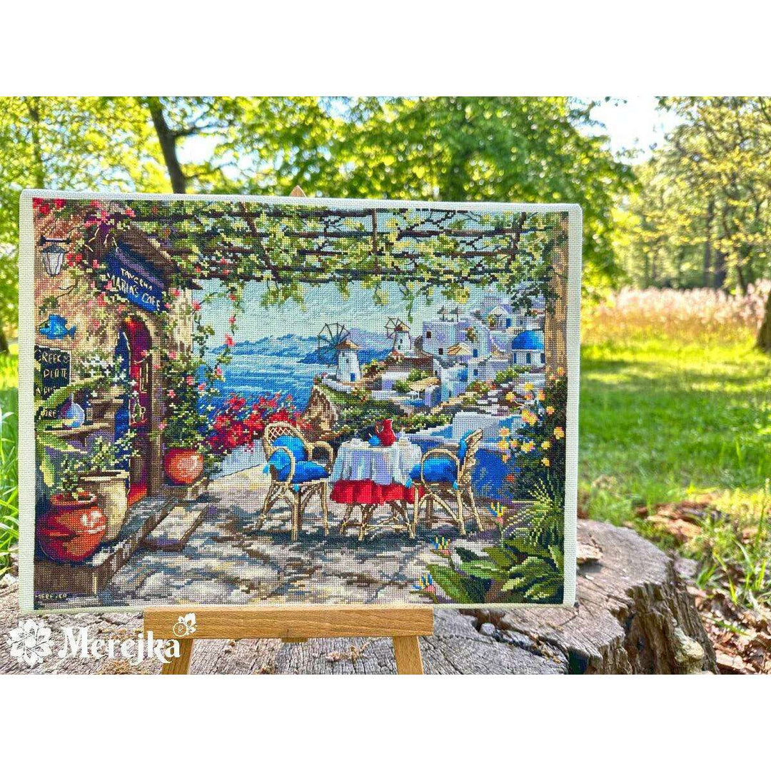 Santorini. View from Terrace K-230 Counted Cross-Stitch Kit