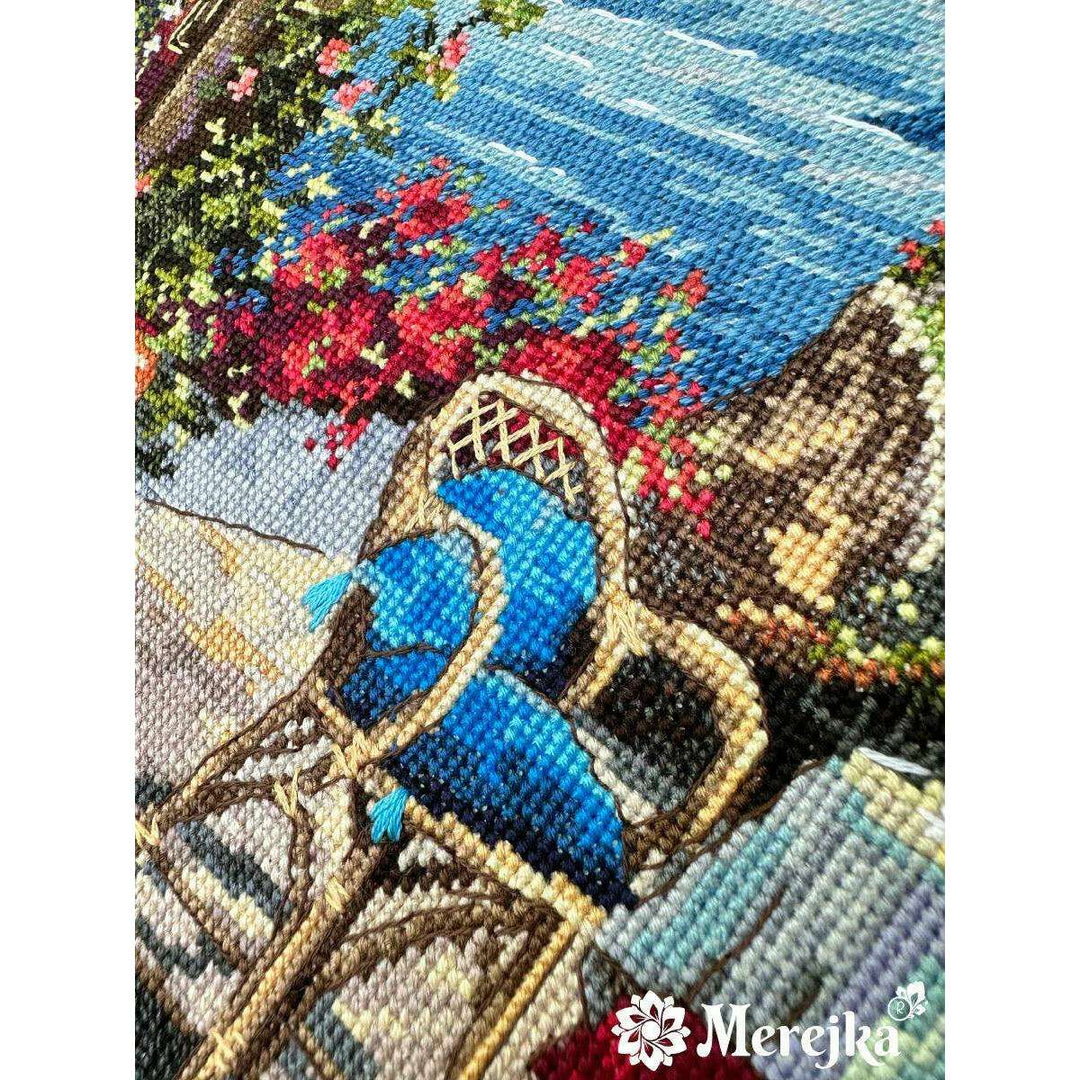 Santorini. View from Terrace K-230 Counted Cross-Stitch Kit