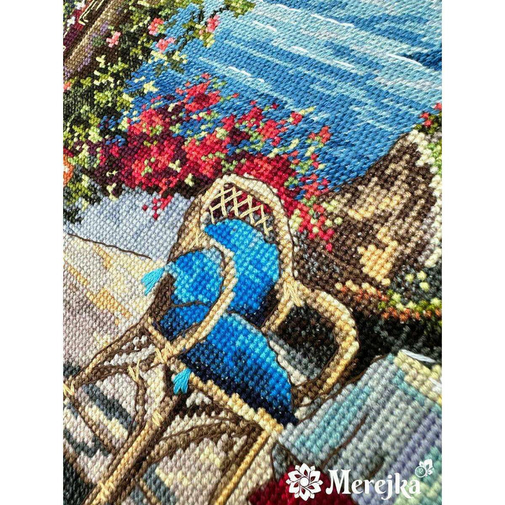 Santorini. View from Terrace K-230 Counted Cross-Stitch Kit