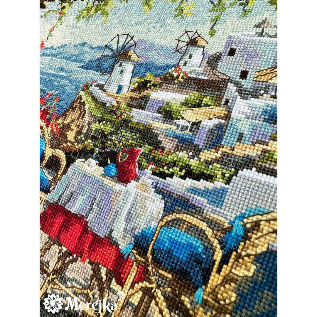 Santorini. View from Terrace K-230 Counted Cross-Stitch Kit