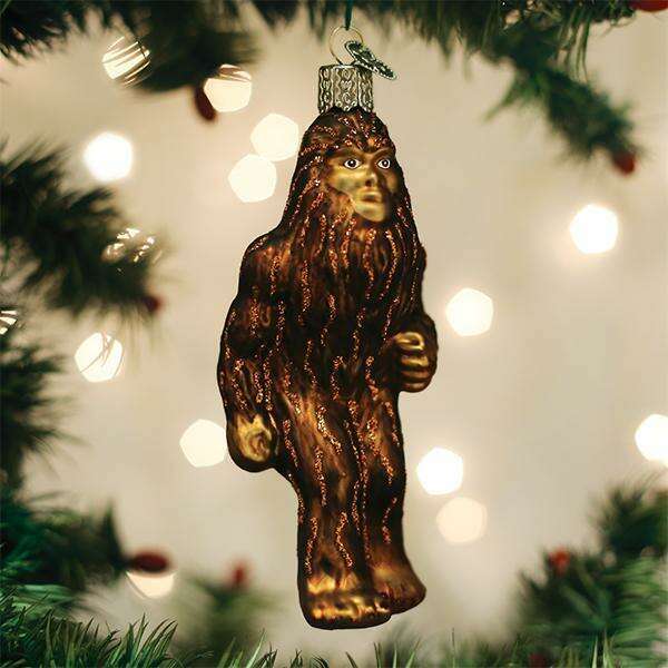Old World Christmas Sasquatch Blown Glass Ornament