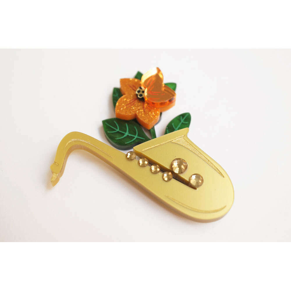 Saxophone Brooch by Laliblue 8