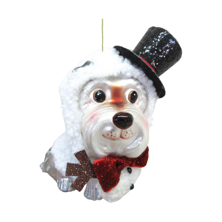 Schnauzer Snowman Ornament by December Diamonds