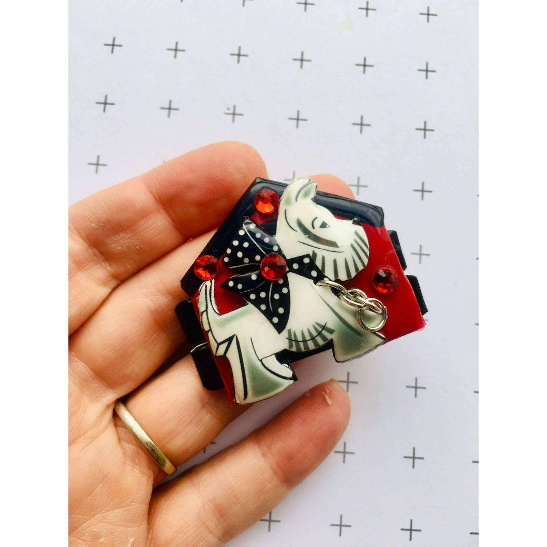 Scottie Dog Brooch by Rosie Rose Parker